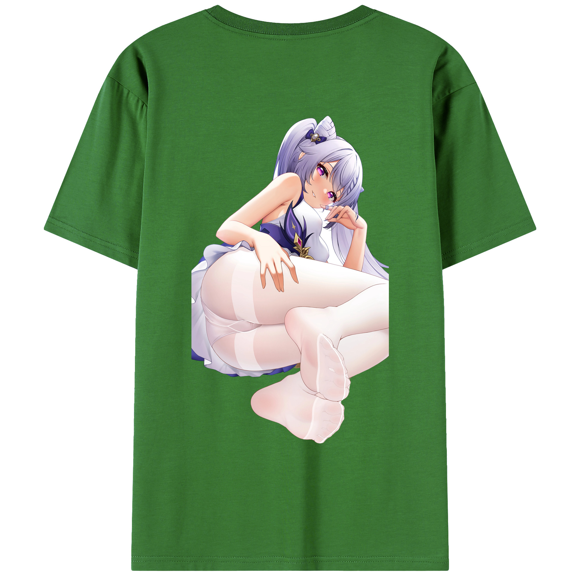 げんし神 刻晴 こくせい genshin Kokusei レディース半袖Tシャツ(バックプリント)